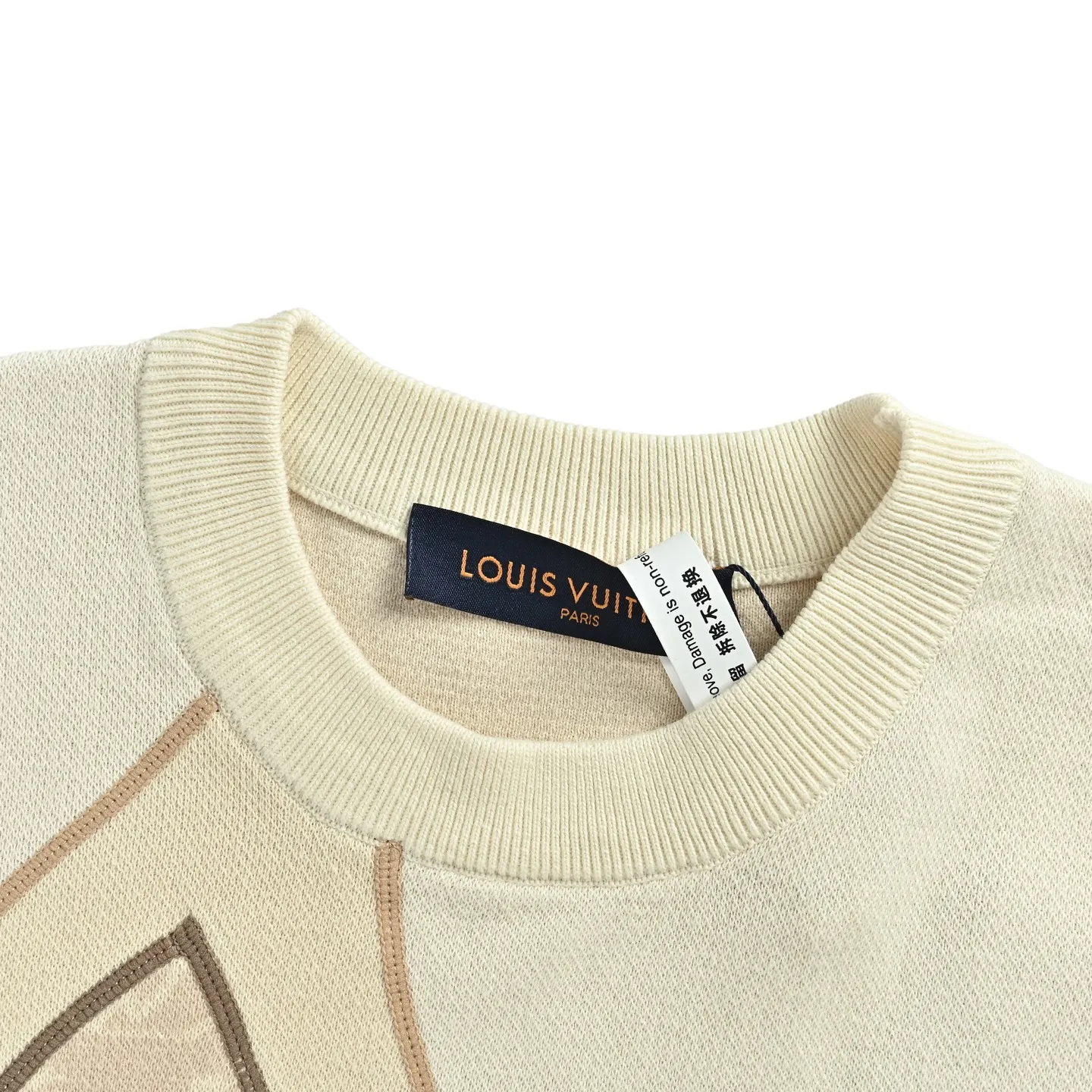 Louis Vuitton/Louis Vuitton presbyopia four-leaf clover jacquard knitted short-sleeve